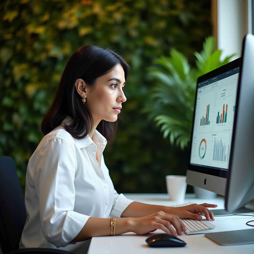 Analist concentrat pe date e-commerce